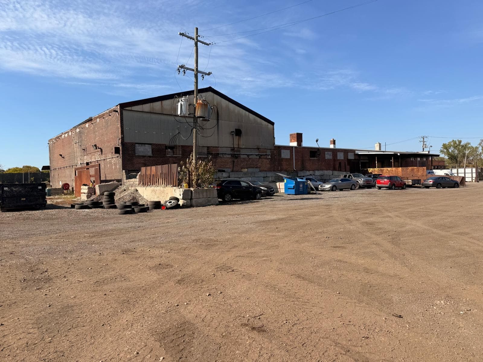 The Detroit Junk Car Recycling yard and building
